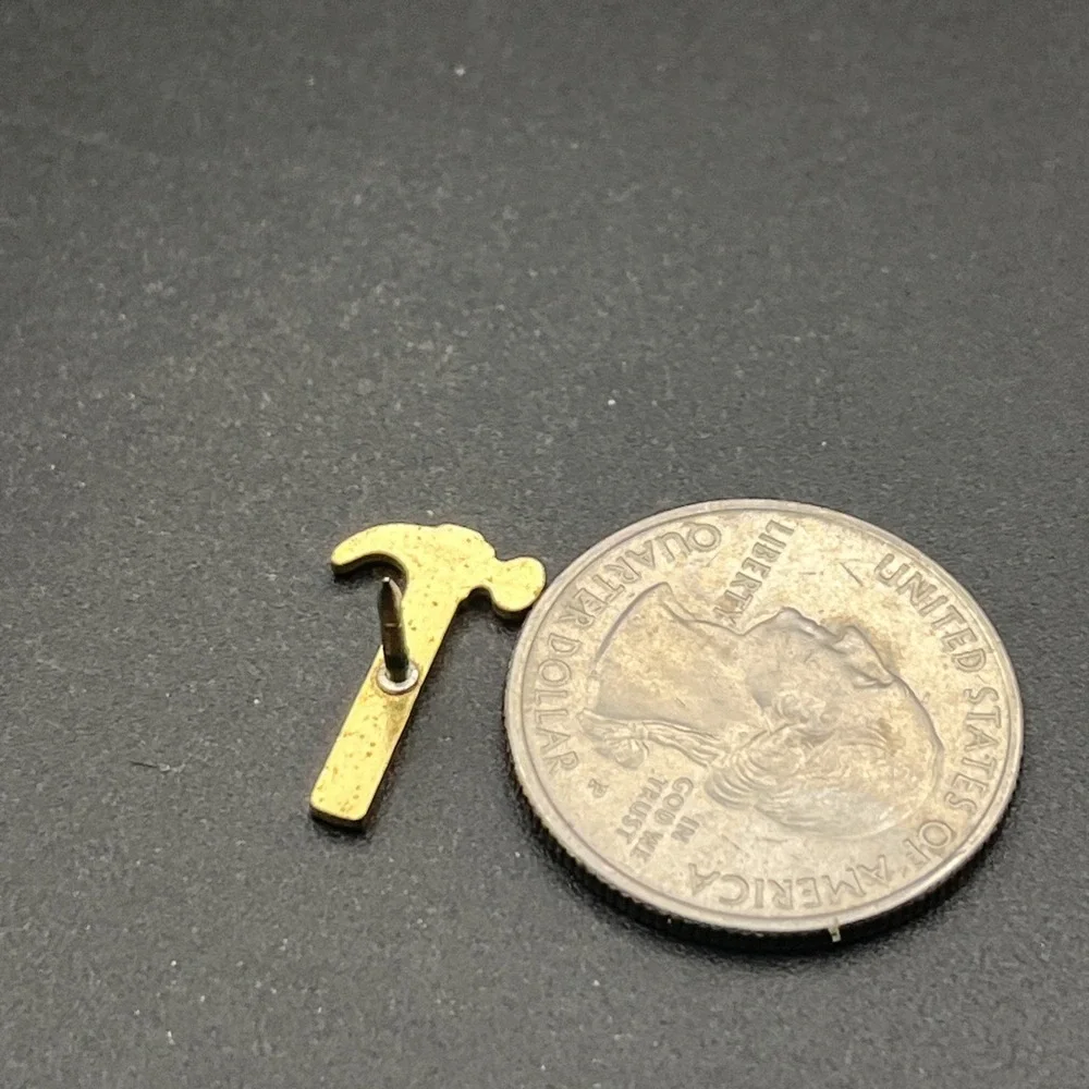 Hammer Tool Tiny Lapel Hat‎ Pin